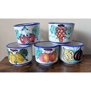 Vintage Vietri Hand painted in Italy, fruit coffee /tea mug/ choose one